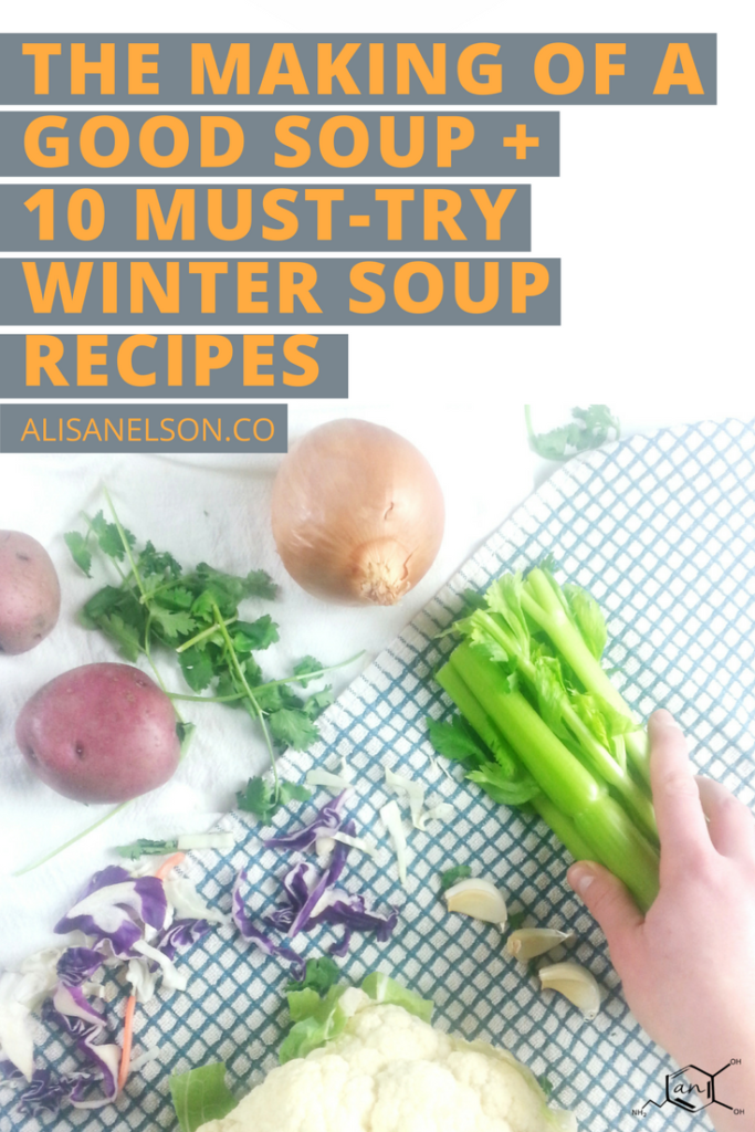 A recipe round up of 10 winter soup + chili recipes. Soups are an easy way to prepare meals ahead of time, can be packed to the gills with nutrients, and are easy to adapt to whatever you have in the fridge/freezer. Finish out the winter without getting bored in your meal plan! Read more: http://alisanelson.co